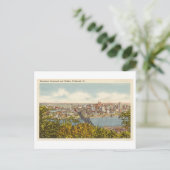 Vintage Postcard of Pittsburgh Skyline ポストカード (スタンド正面)