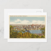 Vintage Postcard of Pittsburgh Skyline ポストカード (正面/裏面)