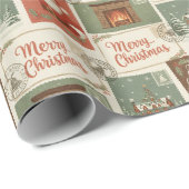 Vintage Postcards & Holiday Greetings ラッピングペーパー (ロールコーナー)