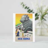 Vintage Posterからインドのポストカードを参照 ポストカード (スタンド正面)