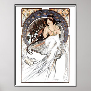 Vintage Poster Alphonse Mucha Ad ポスター