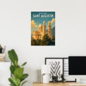 Vintage poster Basilique Saint Augustin - Annaba ポスター (ホームオフィス)