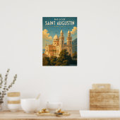 Vintage poster Basilique Saint Augustin - Annaba ポスター (キッチン)