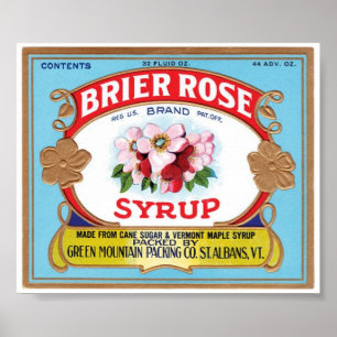 Vintage Poster - Brier Rose Syrup ポスター