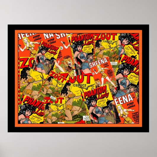 Vintage Poster Comic Book Zoot Phantom Combo ポスター (正面)