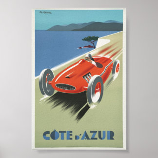 Vintage Poster Cote de Azur French Riviera ポスター