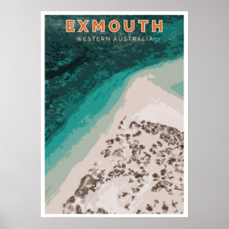 Vintage Poster - Exmouth，西オーストラリア ポスター