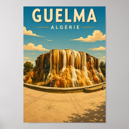 Vintage poster Hammam Meskhoutine (Algérie) ポスター (正面)