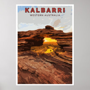 Vintage Poster - Kalbarri,西オーストラリア ポスター