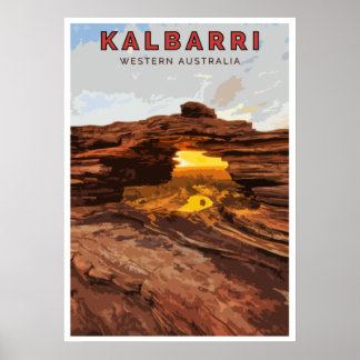 Vintage Poster - Kalbarri，西オーストラリア ポスター