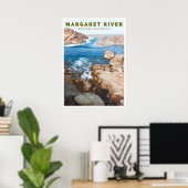 Vintage Poster - Margaret River，西オーストラリア ポスター (ホームオフィス)