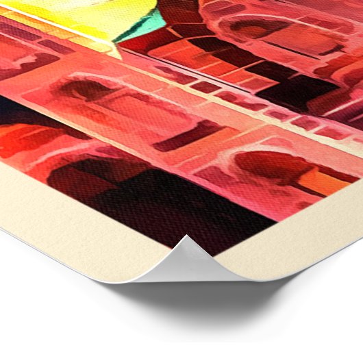 Vintage Poster of Bulgaria ポスター (角)