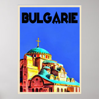 Vintage Poster of Bulgaria ポスター