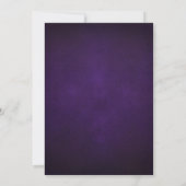 Vintage Poster Purple & 金ゴールドSave the Date セーブザデート (裏面)