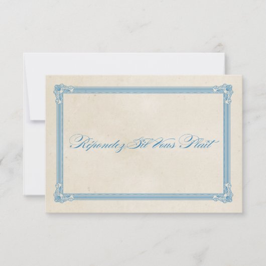 Vintage Poster Red, White & Blue結婚 & RSVP (正面)