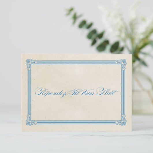 Vintage Poster Red, White & Blue結婚 & RSVP (スタンド正面)