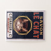 "Vintage poster Savon Le Chat" ジグソーパズル (横)