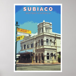 Vintage Poster - Subiaco,パース,西オーストラリア ポスター