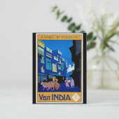 Vintage poster, Visit India, ポストカード (スタンド正面)
