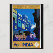 Vintage poster, Visit India, ポストカード (正面)