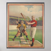 Vintage Posts, American Baseball 1895 ポスター (正面)