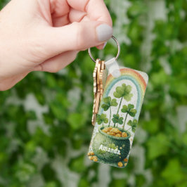 Vintage Pot of Gold and Rainbow キーホルダー