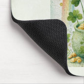 Vintage Pot of Gold and Rainbow マウスパッド (コーナー)