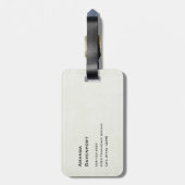 Vintage Pot of Gold and Rainbow ラゲッジタグ (裏面縦)