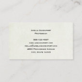 Vintage Pot of Gold and Rainbow 名刺 (裏面)