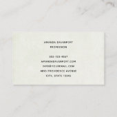 Vintage Pot of Gold and Rainbow 名刺 (裏面)