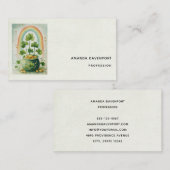 Vintage Pot of Gold and Rainbow 名刺 (正面/裏面)