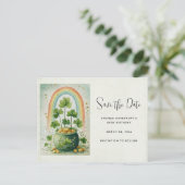 Vintage Pot of Gold and Rainbow 案内ポストカード (スタンド正面)