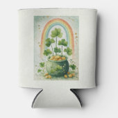 Vintage Pot of Gold and Rainbow 缶クーラー (正面)