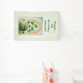 Vintage Pot of Gold and Rainbow Birthday 横断幕 (インサイチュ)