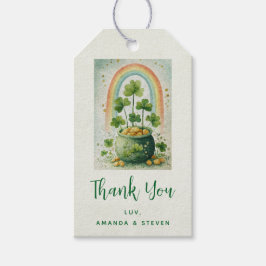 Vintage Pot of Gold and Rainbow - Party ギフトタグ