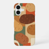 Vintage Potato Pattern iPhone 16ケース (裏面)
