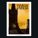 Vintage Praha Poster ポスター<br><div class="desc">Vintage "Praha" (Prague) travel poster.</div>