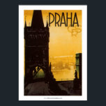 Vintage Praha Poster ポスター<br><div class="desc">Vintage "Praha" (Prague) travel poster.</div>