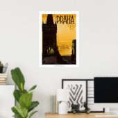Vintage Praha Poster ポスター (ホームオフィス)