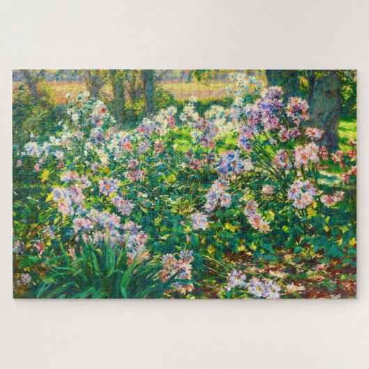 Vintage pretty flowers Windflowers illustration ジグソーパズル (横)