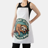 Vintage Procrastination Sloth Funny Student Shirt  エプロン (インサイチュ)