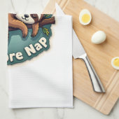 Vintage Procrastination Sloth Funny Student Shirt  キッチンタオル (四つ折り)