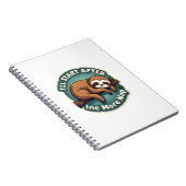 Vintage Procrastination Sloth Funny Student Shirt  ノートブック (右側)