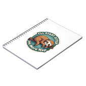 Vintage Procrastination Sloth Funny Student Shirt  ノートブック (左側)