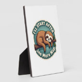 Vintage Procrastination Sloth Funny Student Shirt  フォトプラーク (側面)