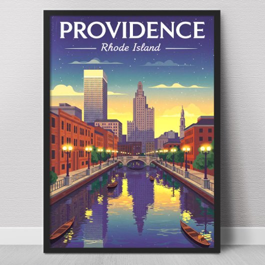 Vintage Providence Rhode Island ポスター