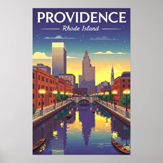 Vintage Providence Rhode Island ポスター (正面)