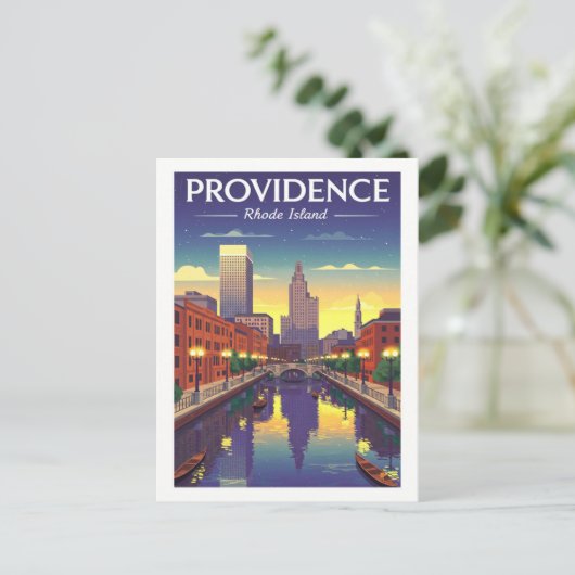 Vintage Providence Rhode Island ポストカード (スタンド正面)