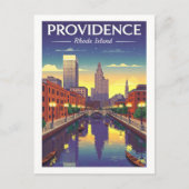 Vintage Providence Rhode Island ポストカード (正面)