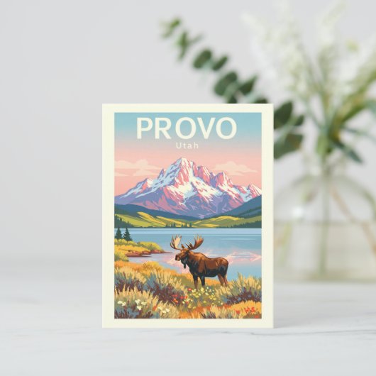 Vintage Provo Utah ポストカード (スタンド正面)
